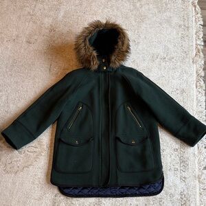 J. Crew Chateau Parka in Italian Stadium Wool Coat